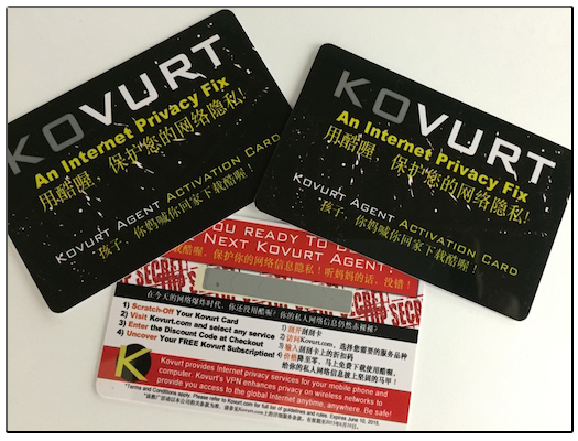 Kovurt VPN Free Activation Card